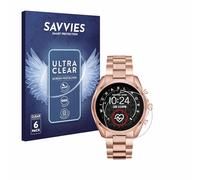 Savvies Protection Film compatible with Michael Kors Access Bradshaw 2 | 6 Pack Clear Screen Protection Made in Germany Anti-Scratch Transparent Foil