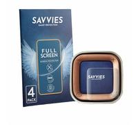 Savvies Protection Film compatible with Miele Guard L1 Comfort | 4 Pack Clear Screen Protection Made in Germany 3D Curved Full-Cover Transparent Anti-Fingerprint Case-Friendly
