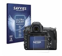 Savvies Protection Film compatible with Nikon D850 | 6 Pack Clear Screen Protection Made in Germany Anti-Scratch Transparent Foil