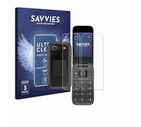 Savvies Protection Film compatible with Nokia 2660 Flip | (Front+Back) 6 Pack Clear Screen Protection Made in Germany Anti-Scratch Transparent Foil