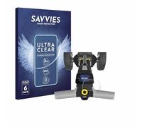 Savvies Protection Film compatible with PowaKaddy CT6 GPS | 6 Pack Clear Screen Protection Made in Germany Anti-Scratch Transparent Foil
