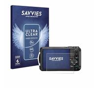 Savvies Protection Film compatible with Ricoh Pentax WG-8 | 6 Pack Clear Screen Protection Made in Germany Anti-Scratch Transparent Foil