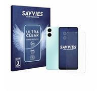 Savvies Protection Film compatible with Samsung Galaxy A06 5G | (Front+Camera) 6 Pack Clear Screen Protection Made in Germany Anti-Scratch Transparent Foil