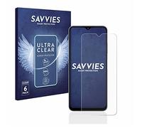 Savvies Protection Film compatible with Samsung Galaxy A22 5G | 6 Pack Clear Screen Protection Made in Germany Anti-Scratch Transparent Foil