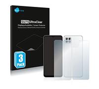 Savvies Protection Film compatible with Samsung Galaxy A22 5G | (Front+Back) 6 Pack Clear Screen Protection Made in Germany Anti-Scratch Transparent Foil