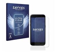 Savvies Protection Film compatible with Samsung Galaxy A3 2017 | 6 Pack Clear Screen Protection Made in Germany Anti-Scratch Transparent Foil