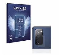 Savvies Protection Film compatible with Samsung Galaxy S20 FE | (ONLY Camera Lens) 6 Pack Clear Screen Protection Made in Germany Anti-Scratch Transparent Foil