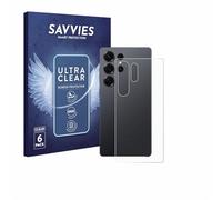 Savvies Protection Film compatible with Samsung Galaxy S25 Ultra | (Back) 6 Pack Clear Screen Protection Made in Germany Anti-Scratch Transparent Foil