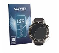 Savvies Protection Film compatible with SCUBAPRO Galileo G3 Ti | 18 Pack Clear Screen Protection Made in Germany Anti-Scratch Transparent Foil