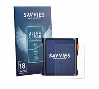 Savvies Protection Film compatible with Shanling M0 Pura | 18 Pack Clear Screen Protection Made in Germany Anti-Scratch Transparent Foil