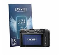 Savvies Protection Film compatible with Sony Cinema Line FX5 | 18 Pack Clear Screen Protection Made in Germany Anti-Scratch Transparent Foil