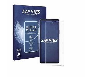 Savvies Protection Film compatible with Sony Xperia 10 IV | 6 Pack Clear Screen Protection Made in Germany Anti-Scratch Transparent Foil
