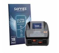Savvies Protection Film compatible with Spektrum Smart Charger S2200 G2 | 18 Pack Clear Screen Protection Made in Germany Anti-Scratch Transparent Foil