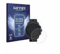 Savvies Protection Film compatible with Suunto Race S | 6 Pack Clear Screen Protection Made in Germany Anti-Scratch Transparent Foil