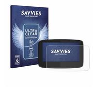Savvies Protection Film compatible with TomTom GO 620 | 6 Pack Clear Screen Protection Made in Germany Anti-Scratch Transparent Foil