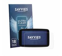 Savvies Protection Film compatible with TomTom GO Expert Plus 6" | 18 Pack Clear Screen Protection Made in Germany Anti-Scratch Transparent Foil