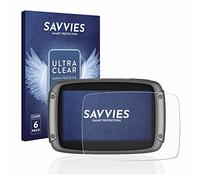 Savvies Protection Film compatible with TomTom Rider 550 | 6 Pack Clear Screen Protection Made in Germany Anti-Scratch Transparent Foil