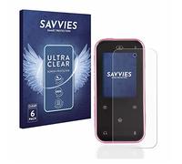 Savvies Protection Film compatible with Vtech Kidizoom Snap Touch | 6 Pack Clear Screen Protection Made in Germany Anti-Scratch Transparent Foil