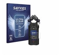 Savvies Protection Film compatible with Zoom H5 Studio | 6 Pack Clear Screen Protection Made in Germany Anti-Scratch Transparent Foil