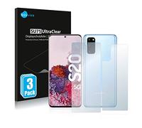 Savvies Screen Protector compatible with Samsung Galaxy S20 5G (Front + Back) Protection Film Clear (6 Pack)