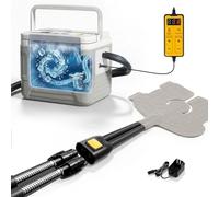 SavvyBloom Cold Therapy Machine, Quiet Ice Machine for Knee After Surgery with Kink Free Built-in Stainless Steel Hose, Customizable Controller, Leak-Proof Connectors for Knee, Ankle, Joint Recovery
