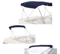 Savvycraft 4 Bow Bimini Top Replacement Cover, Durable Marine Grade Canvas Boat Canopy, Easy Install Zipper Sleeves, 4 Bow 96" L 97"-103" W Navy Color