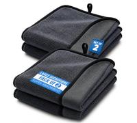 SavvyPick 2 Pack Large Microfibre Cloth | 600 GSM 40×40cm Square | Cleaning Cloths Streak-Free Lint Free | Dish Cloths for Kitchen, Glass & Home