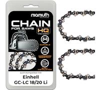 Saw Chain for Einhell GC-LC 18/20 Li, 20 cm, 1.1 mm, 3/8 Inch, 33TG - Durable Chainsaw Chain