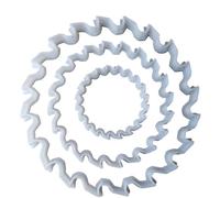 Saw Circular Tool Workman Shape Cookie Cutter Dough Biscuit Pastry Fondant Sharp Stencil Round (Small)