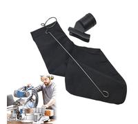Saw Dust Bag - Black Miter Saw Dust Bag | Waste Collector Pouch | Heavy Duty Sawdust Bag | Adjustable Wired Dust Bags | Woodworking Supplies for Marble Machine Cutter | Table Saw Dust Bag
