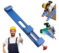 Saw Guide, Adjustable Cutting Machine Base Guide for Circular Saw and Router, Portable Woodworking Tool Accessory with Clamp for Accurate DIY Projects