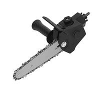 Saw Head Adapter Stainless Steel Plastic Handle Easy Assembly Electric Drill to Saw Adapter Convert DIY Chainsaw Reciprocating (for 6in Electric Drill)