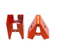 Saw Horse Bracket Heavy Duty Cold Rolled Steel Adjustable Sawhorse Brackets Non Slip Design for Woodworking Projects and Furniture Reinforcement 2PCS