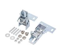 Saw Table Flip Hinge, Sliding Table Saw Hinge with Double Spring, 180° Turning Woodworking Push Rod Tool for Folding Saw Tables, Includes Mounting Hardware