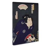 Sawamura Tossho A Samurai Turned Outlaw by Toyohara Kunichika Canvas Print for Living Room Bedroom Home Office Décor, Wall Art Picture Ready to Hang, 30 x 20 Inch (76 x 50 cm)