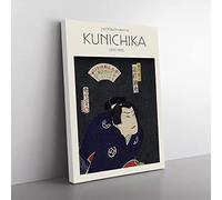 Sawamura Tossho A Samurai Turned Outlaw By Toyohara Kunichika Exhibition Museum Asian Japanese Canvas Wall Art Print Ready to Hang, Framed Picture for Living Room Home Décor, 76x50 cm (30x20 Inch)