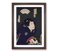 Sawamura Tossho A Samurai Turned Outlaw by Toyohara Kunichika Framed Print | A2 Walnut Framed Wall Art | Ready to Hang | Modern Nature Picture | Living Room Bedroom Lounge Office
