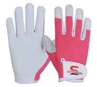 SAWANS Leather Gardening Gloves for Women/Men Ladies Working Gloves Thorn Proof Rigger Garden Gloves Safety work gloves Gardening Gifts Multipurpose (Pink, S (Pack of 1))