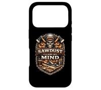 Sawdust Clears My Mind Woodworking Focus Mindset Case for iPhone 17 Pro