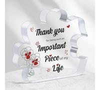 Sawfish Birthday Gifts for Mum Dad Engraved Acrylic Block Puzzle Mum Brother Wife Sister Birthday Presents My Man Gifts Best Friend Gift Thank You Gift for Birthday Christmas