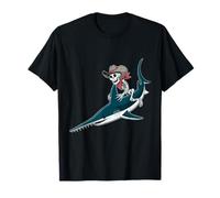 Sawfish Cowboy Skeleton Halloween T-Shirt