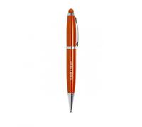 Sawfish Personalised Multifunction Metal Ballpoint Pen with 16GB USB Flash Drive & Touchscreen Stylus, Twist Action, Blue Ink, Glossy Finish, USB Memory Pen for Office