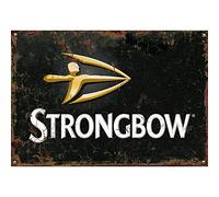 Sawfish® Strongbow Cider Kitchen Wall Decor Metal Sign Retro Vintage Wall Tin Plaque 10x15cm 20x15cm 20x30cm 30x40cm 40x60cm for Pub Shed Bar Office Man Cave Home Bedroom Dining Room Kitchen