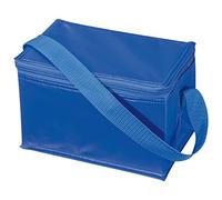Sawfish Thermal Insulated Portable Cool Canvas Stripe Lunch Picnic Totes Carry Case Bag (Small, Blue, 0.33L)
