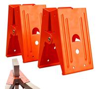 Sawhorse Brackets Set, Heavy Duty Hardware, 400 Lbs Capacity, Sturdy Woodworking Accessory, 2 Piece 15x10cm Size, for Carpentry Construction Workshop DIY Projects Hobby Table Garage Tool House Use