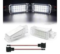 SAWIKI 2Pcs LED Footwell Light Luggage Compartment Glove Box Lamps, for VW, for Golf, for POLO, for Passat, for Tiguan, for Jetta, for Caddy, UP T5 T6, for Touareg, for Scirocco car interior footwel