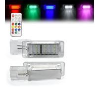 SAWIKI 2Pcs LED Footwell Light Luggage Compartment Glove Box Lamps, for VW, for Golf, for POLO, for Passat, for Tiguan, for Jetta, for Caddy, UP T5 T6, for Touareg, for Scirocco car interior footwel