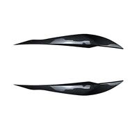 SAWIKI ABS Glossy Car Evil Headlight Eyebrows Eyelid Body Kit, for BMW 3 Series F30 F31 M3 316d 320i 325i 330i 2011-2019 Tuning Car HeadLight HearLamp Eyelid Trim Cover(Carbon Look)