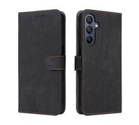 Sawiqpd for Doogee Note 56 / Note 56 Pro/Note 56 Plus Case, RFID Blocking Protection Premium Leather Bumper Flip Wallet Phone Cover with Magnetic Card Slots Kickstand ShockProof Case, Black