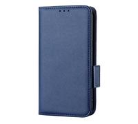Sawiqpd for Doogee Note 56 / Note 56 Pro/Note 56 Plus Case, Slim Shockproof Flip Wallet Protective Notebook Leather Phone Case with Card Holder Magnetic Stand Soft TPU Bumper Cover, Dark Blue